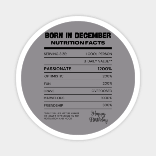 Born in December Magnet